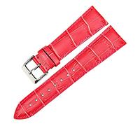 Sjzwt Donne Guarda Accessori 12-22mm cinturini Watch Band vera pelle Cinturino Verde, Rose rosse, 12mm
