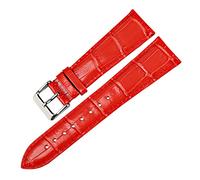 Sjzwt Donne Guarda Accessori 12-22mm cinturini Watch Band vera pelle Cinturino Verde, Rosso, 16mm