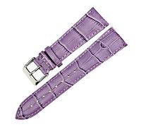 Sjzwt Donne Guarda Accessori 12-22mm cinturini Watch Band vera pelle Cinturino Verde, Viola, 18mm