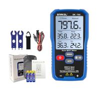SK-705 Tester MPPT Solare per Moduli Fotovoltaici - 1000 W, Max 80 V DC, 35 A, Misurazione Automatica e Manuale, Voc Isc Vmp Pmax, Display LCD da 3,2", Tester FV Portatile