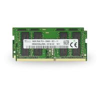 SK Hyn (Hynix) Originale 32GB (2x16GB) DDR4 2666MHz PC4-21300 SODIMM 2Rx8 CL19 1.2v 260-PIN Laptop Notebook Memoria RAM Aggiornamento HMA82GS6JJR8N-VKNO Adamanta