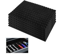 SK Studio 6 fodere per cassette degli attrezzi, tappetino universale per cassetti, antiscivolo, 2,5 cm di spessore, inserti in schiuma per armadietti, mensole, banchi da lavoro, 60 x 40 cm