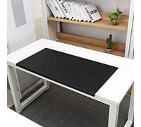 SK Studio ufficio Grande Tappetino Scrivania, Tappetino per Mouse in Pelle Impermeabile PU, Antiscivolo, per Computer Scrivania, Tastiera Computer, PC e Laptop Nero 80x48cm