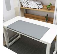 SK Studio ufficio Grande Tappetino Scrivania, Tappetino per Mouse in Pelle Impermeabile PU, Antiscivolo, per Computer Scrivania, Tastiera Computer, PC e Laptop Grigio, 60x30cm