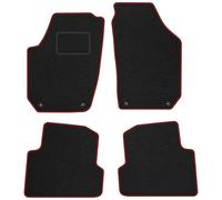 SK04-1 Set Tappetini Velluto STREAK Rosso per Skoda Fabia II 2007-2014 4 chiusur