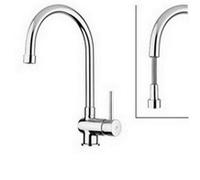 Rubinetteria Paffoni Stick Rubinetto Cucina Con Doccia Estraibile A Bocca Alta Codice Prod: Sk185cr