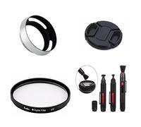 SK47S Set di lenti per fotocamera con 39mm, in metallo argento, copriobiettivo UV per obiettivo Fujifilm XF 27mm f/2.8, obiettivo FUJIFILM XF 27mm f/2.8 R WR, obiettivo macro Fujifilm XF 60mm f/2.4 R