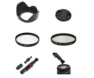 SK6 52mm fotocamera Bundle Kit Paraluce UV CPL Filtro Set di spazzole per Nikon D3000 D3100 D3200 D3300 D5000 D5100 D5200 D5300 D5500 Con Nikon AF-S DX NIKKOR 18-55mm f/3.5-5,6 g. Lente VR II