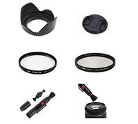 SK8 - Set di spazzole per filtri UV CPL con diametro 58 mm, per Canon EOS 4000D 3000D 2000D 1500D 1300D 1200D 800D 760D 250D 200D 100D 90D 80D 77D con obiettivo Canon EF-S 18-55mm