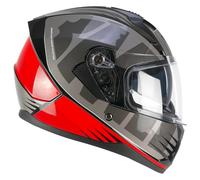 SKA-P Casco full face, 3MHG SPEEDER SPORT Grigio Rosso, XS (53-54cm)