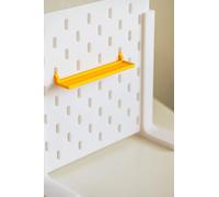 SKADIS Mensola con/senza motivo a nido d'ape, 30 x 120 mm e 20 x 120 mm (giallo, scaffale senza motivo a nido d'ape, 20 x 120 mm)