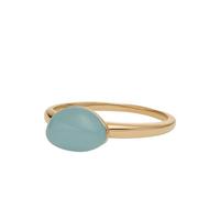 Skagen Anello con punto focale centrale Sofie Sea Glass da donna verde menta, SKJ1806710