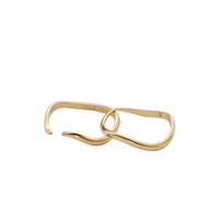 Skagen Anello Essential Waves Donna, Argento o Placcato Oro o Placcato Oro Rosa, Acciaio Inossidabile, D'oro, 5.5