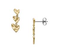 Skagen Anja Hearts SKJ5011710 - Orecchini da donna in ottone dorato, Taglia unica, Ottone, Nessuna pietra preziosa