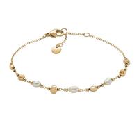 Skagen Bracciale Agnethe Perle Vere Placcato Oro - Braccialetto