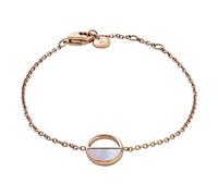 Skagen Bracciale Da Donna Agnethe, 11 mm X 11 mm X 1,3 mm Ciondolo In Acciaio Inossidabile Oro Rosa, SKJ0999791