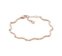 Skagen Bracciale da Donna Essential Wave, Acciaio Inossidabile, L: 190 mm, L: 3.6 mm, Oro Rosa
