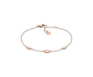 Skagen Bracciale da donna in acciaio inossidabile e semi-prezioso o ottone con chiusura a moschettone