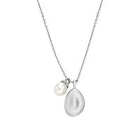 Skagen Collana da donna Agnethe Pearl Silver Acciaio Inossidabile SKJ1831040, Length: 400+50MM, Width: 12.5MM, Height: 17.6MM, Acciaio inossidabile, Nessuna pietra preziosa, Tono argento
