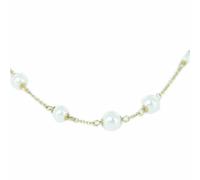 Skagen Collana da Donna Collier Acciaio Inox Perle Doppia Wrap Oro JNSG035