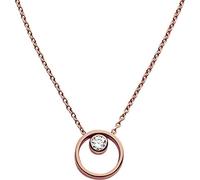Skagen Collana Da Donna Kariana, 14,6 mm X 14,6 mm X 3,6 mm Ciondolo In Acciaio Inossidabile Oro Rosa, SKJ0850791