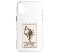 Skagen Denmark - Timbro da viaggio Shelling Beachcomber Custodia per iPhone 16 Plus