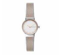 Skagen Freja Orologio per donna, movimento al quarzo con cinturino in acciaio inossidabile o in pelle, Tonalità oro rosa e argento, 26MM