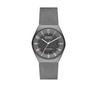Skagen Orologio da uomo Grenen Solar Powered, movimento a tre lancette a energia solare, cassa in acciaio inossidabile riciclato (almeno 50%) da 37 mm, SKW6836