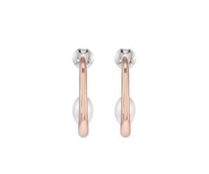 Skagen Orecchini a cerchio Agnethe in madreperla, SKJ1747791, Oro bruciato