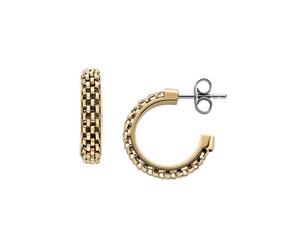 Skagen Orecchini A Cerchio Placcati Oro Merete Skj1858710 - Orecchini