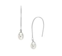 Skagen Orecchini da donna Agnethe Pearl Silver Acciaio Inossidabile SKJ1834040, Length: 36.6MM, Width: 12.7MM, Acciaio inossidabile, Nessuna pietra preziosa