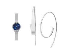 Skagen orologio da donna Anita Lille in acciaio inossidabile color argento e orecchini Kariana, set