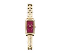 Skagen Orologio Hagen per donna, movimento al quarzo a due lancette con cinturino in acciaio inossidabile o in pelle, 31 mm, Vino