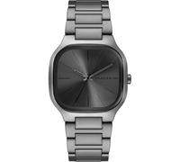 Skagen Orologio Mellem da uomo, movimento al quarzo a tre lancette con cinturino in acciaio inossidabile, 40 mm, Grigio carbone