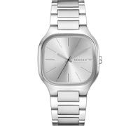 Skagen Orologio Mellem da uomo, movimento al quarzo a tre lancette con cinturino in acciaio inossidabile, 40 mm, Tono argento