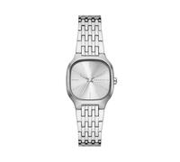 Skagen Orologio Mellem Lille per donna, movimento al quarzo a tre lancette con cinturino in acciaio inossidabile, 28 mm, Tono argento