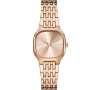 Skagen Orologio Mellem Lille per donna, movimento al quarzo a tre lancette con cinturino in acciaio inossidabile, 28 mm, Tono oro rosa