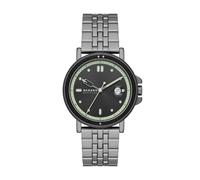 Skagen Signatur Sport orologio per uomo, movimento al quarzo con cinturino in acciaio inossiperbile o in pelle, Grigio e nero