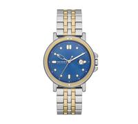 Skagen Signatur Sport orologio per uomo, movimento al quarzo con cinturino in acciaio inossiperbile o in pelle, Tono argento e tono oro
