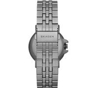Skagen Signatur Sport orologio per uomo, movimento al quarzo con cinturino in acciaio inossiperbile o in pelle, Grigio e nero