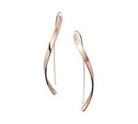Skagen Orecchini da donna in acciaio inossidabile o semipreziosi con chiusura a filo aperto Skagen Agnethe, Rosa Corallo