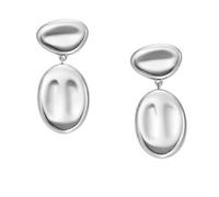 Skagen Anja Pebbles SKJ1852040 - Orecchini da donna in acciaio inossidabile, taglia unica, in acciaio inossidabile, senza pietra preziosa, talla única, Acciaio inossidabile, Nessuna pietra preziosa