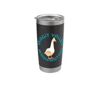 Skagit Valley Washington Pacific Northwest Snow Goose Bicchiere termico in acciaio inox doppia parete