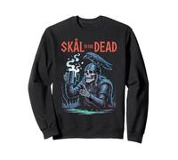 Skål to The Dead - Divertente Scheletro Vichingo Corvo Felpa