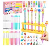 SKAMORI Laboratorio Delle Penne Personalizzate, Lavoretti Creativi per Bambina, La Fabbrica Delle Penne Glitterate, Giochi & Regali Bambina 5 6 7 8 9 10 Anni, 20 Penna