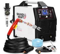 SKANDI KRAFT iTech CUT 85 - Taglierina al plasma CNC PFC con Blow Back e modulo PFC - 400 V / 80 A / 28 mm - Macchina per saldatura al plasma in acciaio e alluminio con bruciatore al plasma e set di
