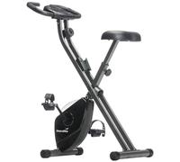 Skandika Foldaway X-1000 Cyclette Pieghevole, Allenamento Gambe e di Resistenza (Incluso di Cardiofrequenzimetro, Training- Computer con misurazione del consumo calorico, Fino a 110 kg)