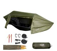 Skandika Tenda amaca Rian | Amaca da esterno con zanzariera, portata 200 kg, ultraleggera, in nylon, traspirante, set da appendere all'albero