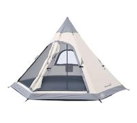 Skandika Tenda da campeggio indiana Tipi Hetta | per 4-6 persone, altezza 2-3 m, pavimento cucito, colonna d'acqua 3000 mm, UV 50+