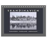 SKANDINAVIEN (Tischkalender 2026 DIN A5 quer), CALVENDO Monatskalender: Skandinavien, Landschaften in Norwegen, Finnland und Schweden